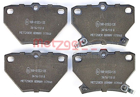 METZGER 1170160 GREENPARTS Bremsbelagsatz, Scheibenbremse